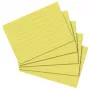 Herlitz Fichas A8, rayadas, amarillas