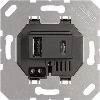 Cargador USB Jung USB15CASW (USB15CASW)