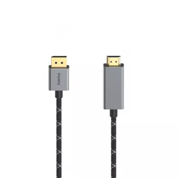 Adaptador de cable de vídeo Hama 00200506 1,5 m DisplayPort a HDMI negro