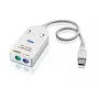 Cable ATEN UC100KMA PS/2 0,3 m 2x 6 pines Mini-DIN USB A Blanco