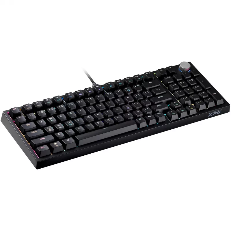 Teclado gaming XPG SORCERER distribución US negro retail (75261466)