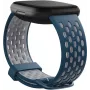 Fitbit FB174SBNVGYL - correa - azul - gris - Fitbit - Sense - Versa 3 - aluminio - silicona - acero inoxidable