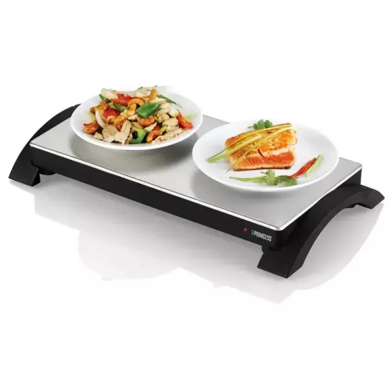 Bandeja calientaplatos inalámbrica Princess 312295 1000W negra
