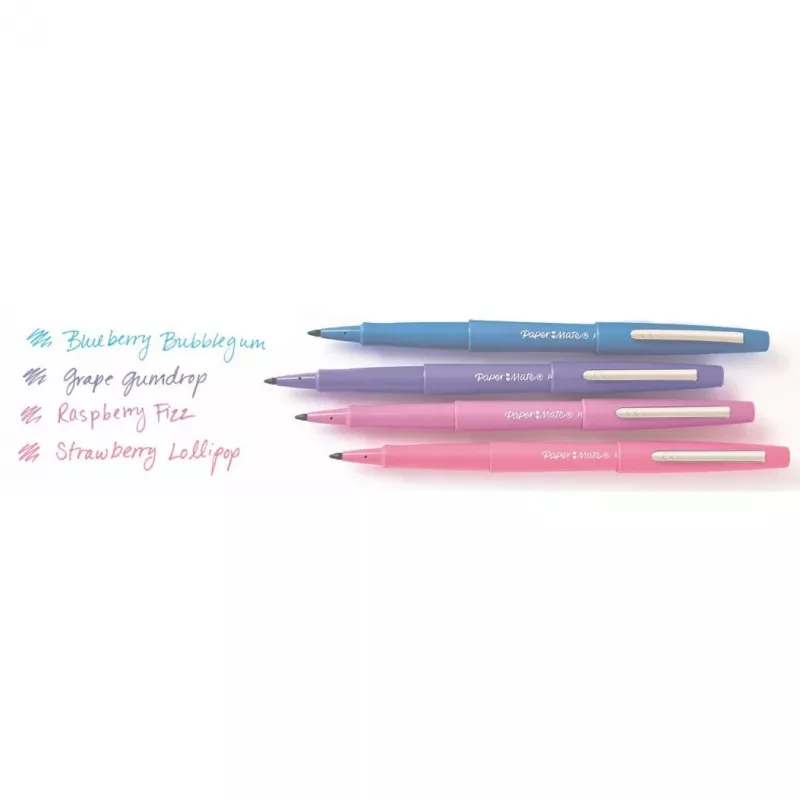 Rotuladores de fieltro PAPER MATE Flair 12 uds. pastel M 0,7 mm blíster