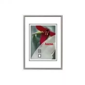Marco de fotos hama Sevilla decorativo, 21,0 x 29,7 cm, plata mate, para formato de foto 15 x 20 cm con paspartú