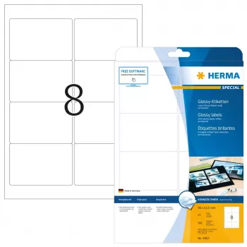 Etiqueta de impresora autoadhesiva HERMA Labels A4 96x63,5 mm
