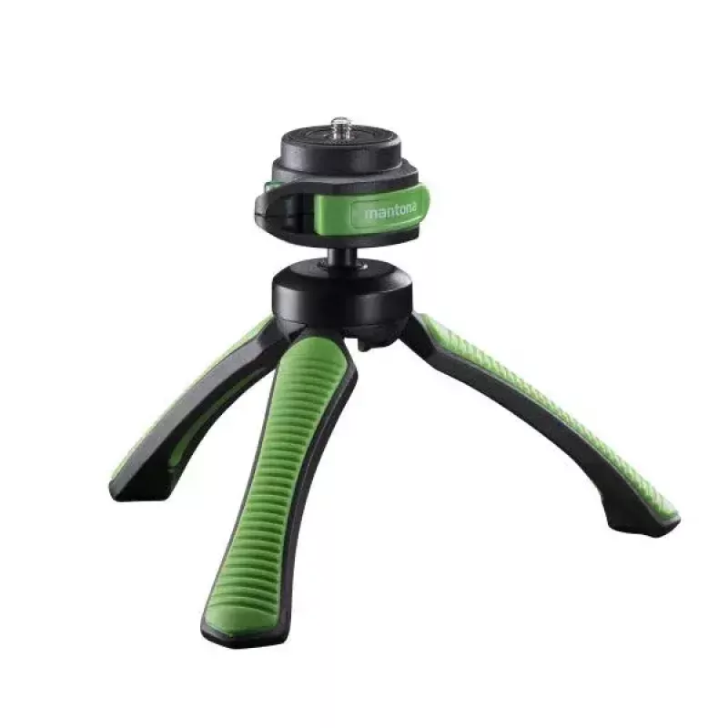 Trípode Mantona 21407 para smartphone y cámara digital negro verde