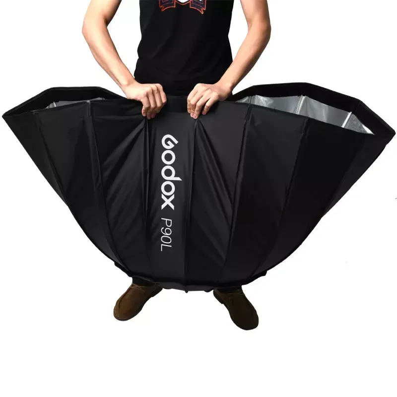 Softbox Godox P90L 90cm negro nailon poliéster con difusores