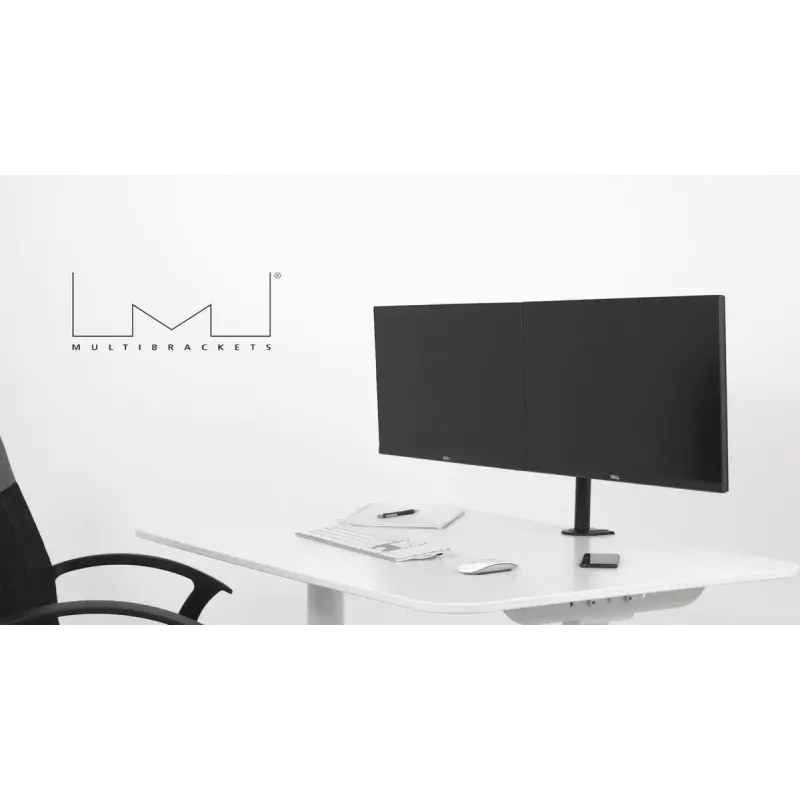 Multibrackets M VESA Deskmount Officeline Dual negro pinza/montaje con pernos 16 kg 15–30