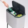 Cubo de basura Brabantia 316227 34L rectangular plástico acero inoxidable
