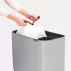 Cubo de basura Brabantia 316227 34L rectangular plástico acero inoxidable