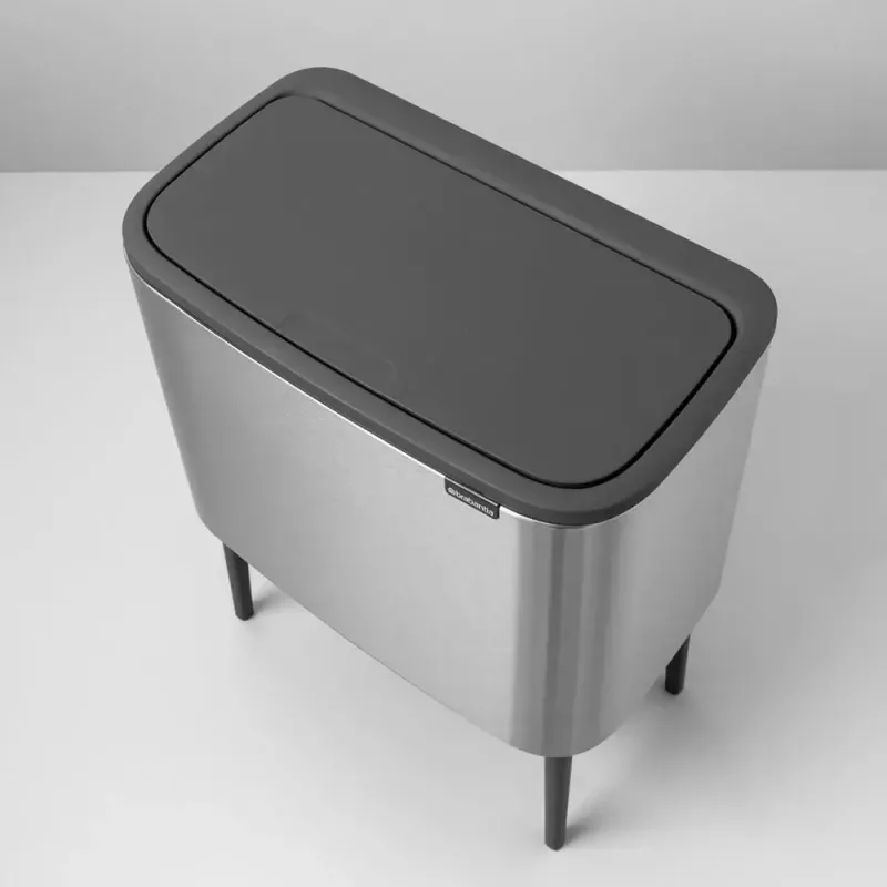 Cubo de basura Brabantia 316227 34L rectangular plástico acero inoxidable