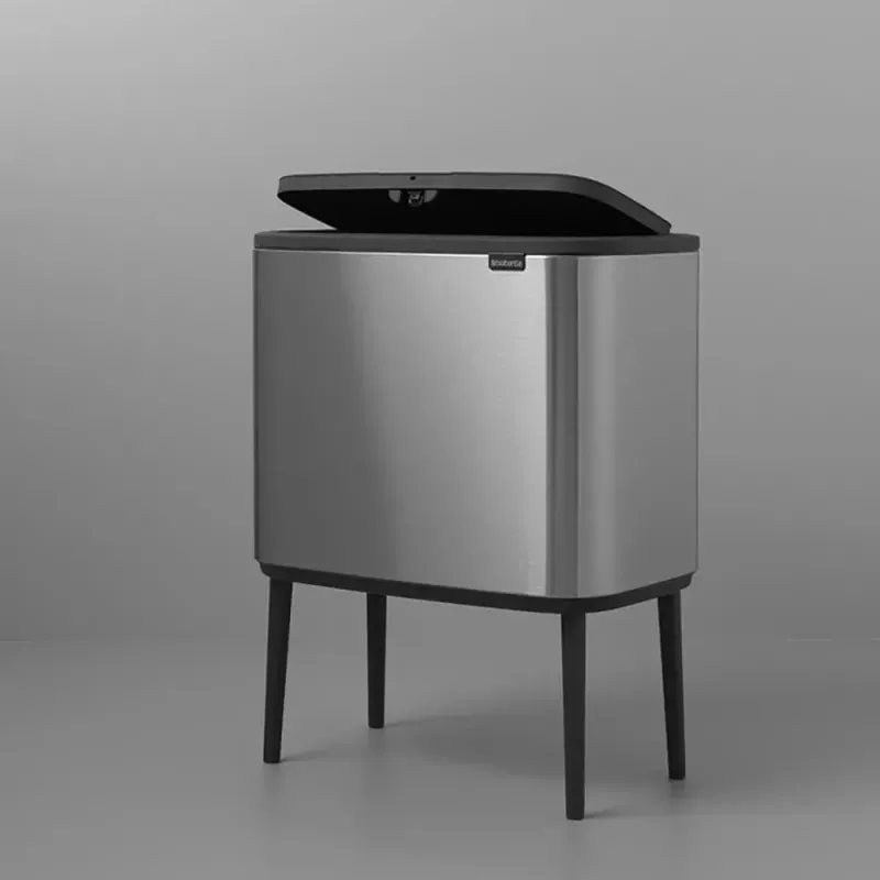 Cubo de basura Brabantia 316227 34L rectangular plástico acero inoxidable