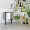 Cubo de basura Brabantia 316227 34L rectangular plástico acero inoxidable