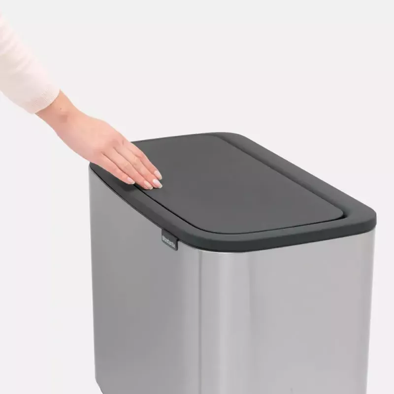 Cubo de basura Brabantia 316227 34L rectangular plástico acero inoxidable