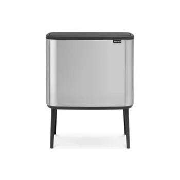 Cubo de basura Brabantia 316227 34L rectangular plástico acero inoxidable