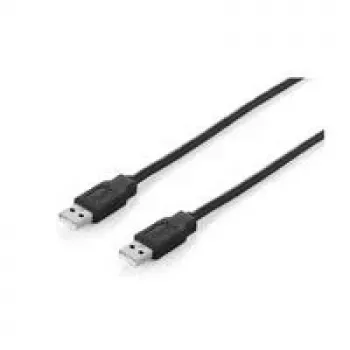 Cable EQUIP USB 2.0 A->A 3m S/S negro (128871)