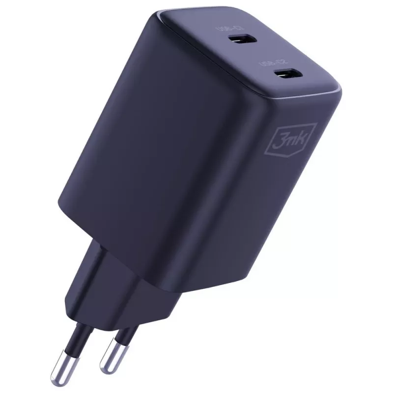 Cargador 3MK Hyper Charger PD 45W GaN QC4+ PPS — cargador rápido USB-C PD 45W GaN