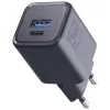 Cargador 3MK Hyper Charger PD 33W GaN QC4+ negro — cargador rápido PD 33W con tecnología GaN