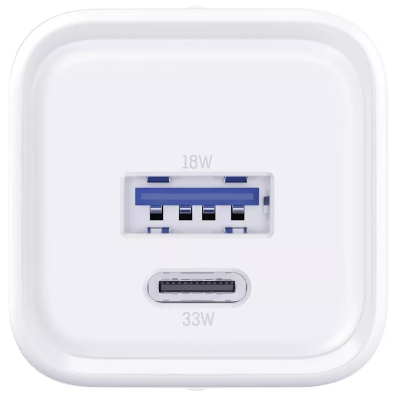 Cargador de pared 3MK Hyper Charger PD 33W GaN QC4+ blanco – USB-C PD 33W, GaN, Quick Charge 4+