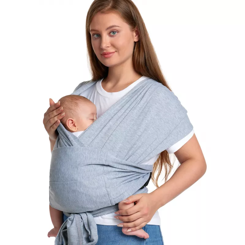 Portabebés Momcozy Baby Wrap gris