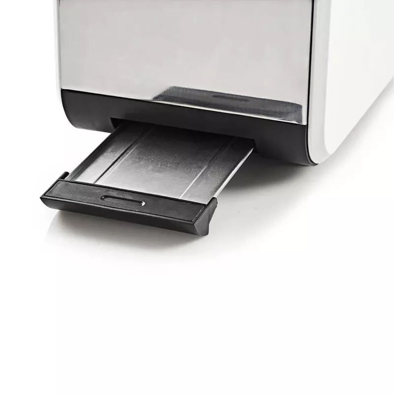 Nedis KABT510EWT Tostadora, 2 ranuras anchas, soft-touch, blanca