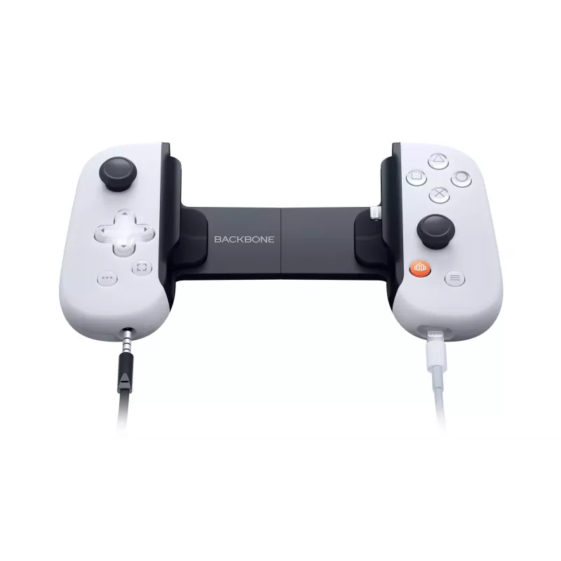 Gamepad Backbone One for iPhone PlayStation Edition blanco – mando con cable Lightning para PC, PlayStation, Xbox, iOS