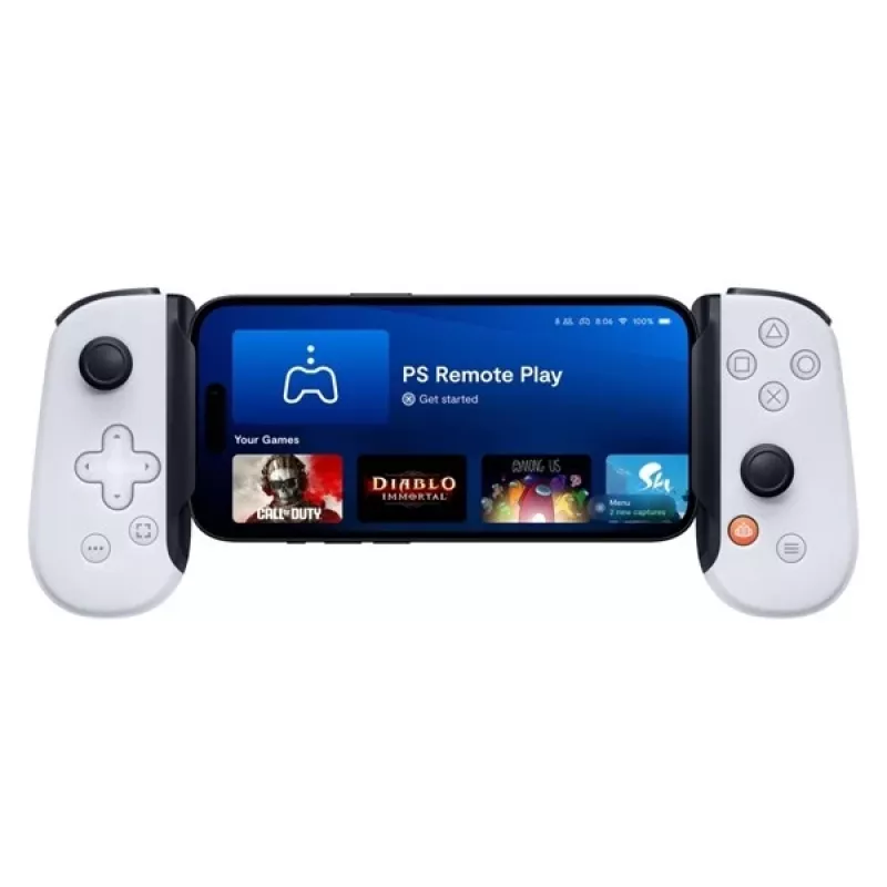 Gamepad Backbone One for iPhone PlayStation Edition blanco – mando con cable Lightning para PC, PlayStation, Xbox, iOS