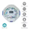 Dispensador de pastillas Nedis SmartLife con 28 compartimentos, 9 recordatorios, blanco