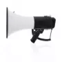 Megáfono Nedis MEPH250WT – sirena manual/amplificador de voz, alcance 1500 m, 120 dB, negro/blanco