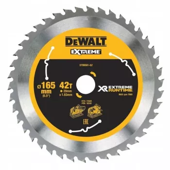 Disco de sierra circular DeWALT DT99561-QZ 16,5 cm 1 unidad