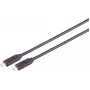Cable USB S/CONN 13-63035 USB4 Gen 3x2 2 m USB-C Negro