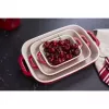 Molde de horno rectangular de cerámica ZWILLING antiadherente 3 piezas, rojo, máx. 300°C