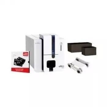 Tarjeta de plástico Evolis, negra, larga, 500 unidades tarjeta de plástico, PVC, 500 unidades, 20 mil, 50 x 150 mm, color: negro, compatible con: Edikio Flex (C8152)