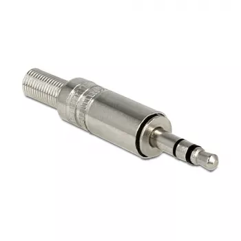 Conector de cables DELOCK 65532, 3,5 mm metal, plateado