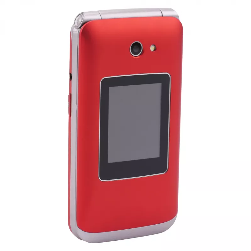 Teléfono plegable Olympia VITUS 4G — 2,8 pulgadas (7,11 cm) LCD, Bluetooth, radio FM, 147 g, Rojo