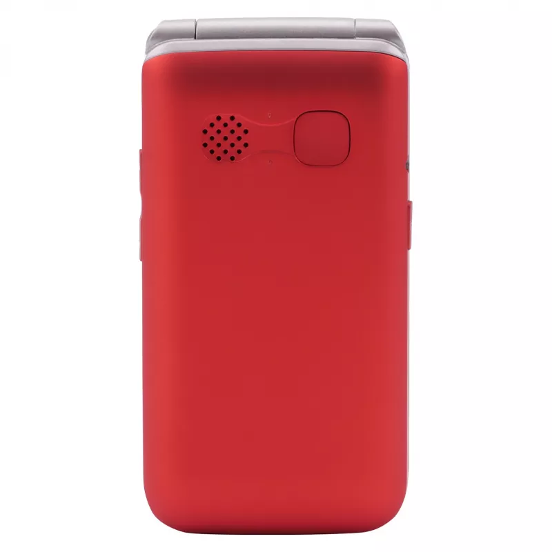 Teléfono plegable Olympia VITUS 4G — 2,8 pulgadas (7,11 cm) LCD, Bluetooth, radio FM, 147 g, Rojo