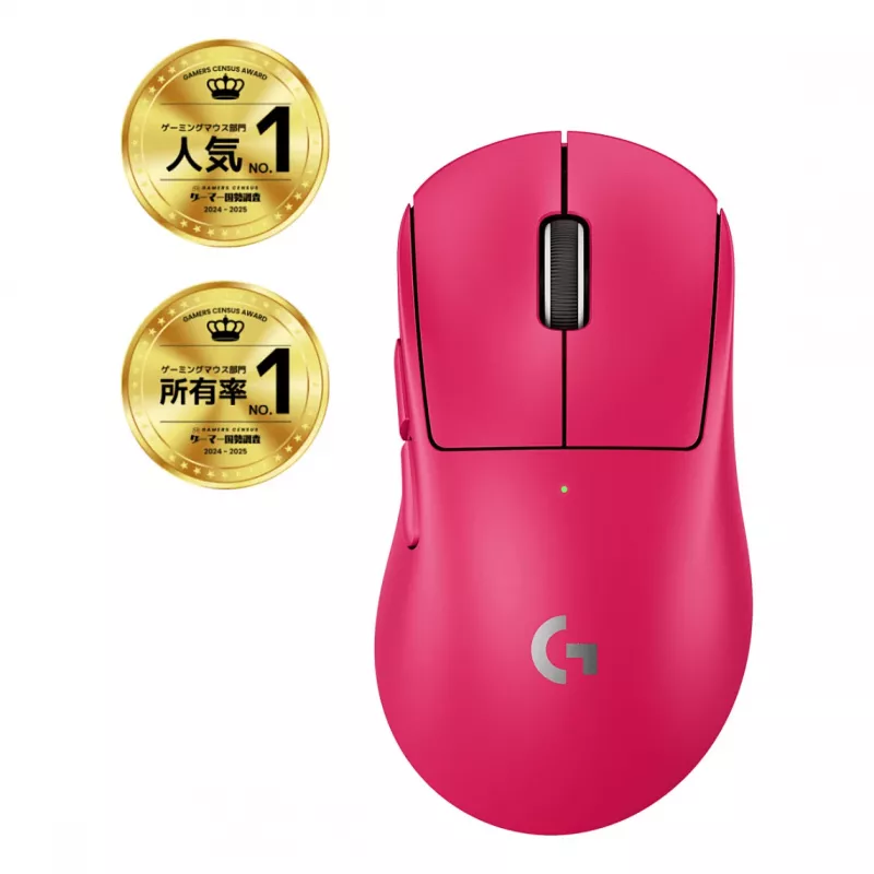 Ratón Logitech G 910-007374 para diestros RF Wireless óptico 44.000 DPI 1 ms 5 botones Magenta