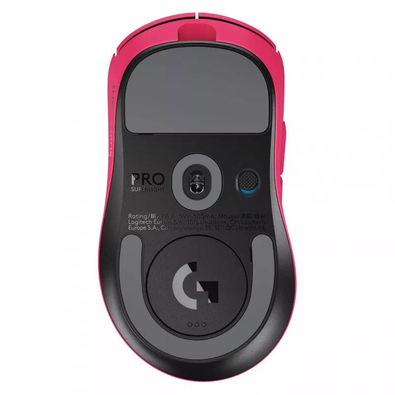 Ratón Logitech G 910-007374 para diestros RF Wireless óptico 44.000 DPI 1 ms 5 botones Magenta