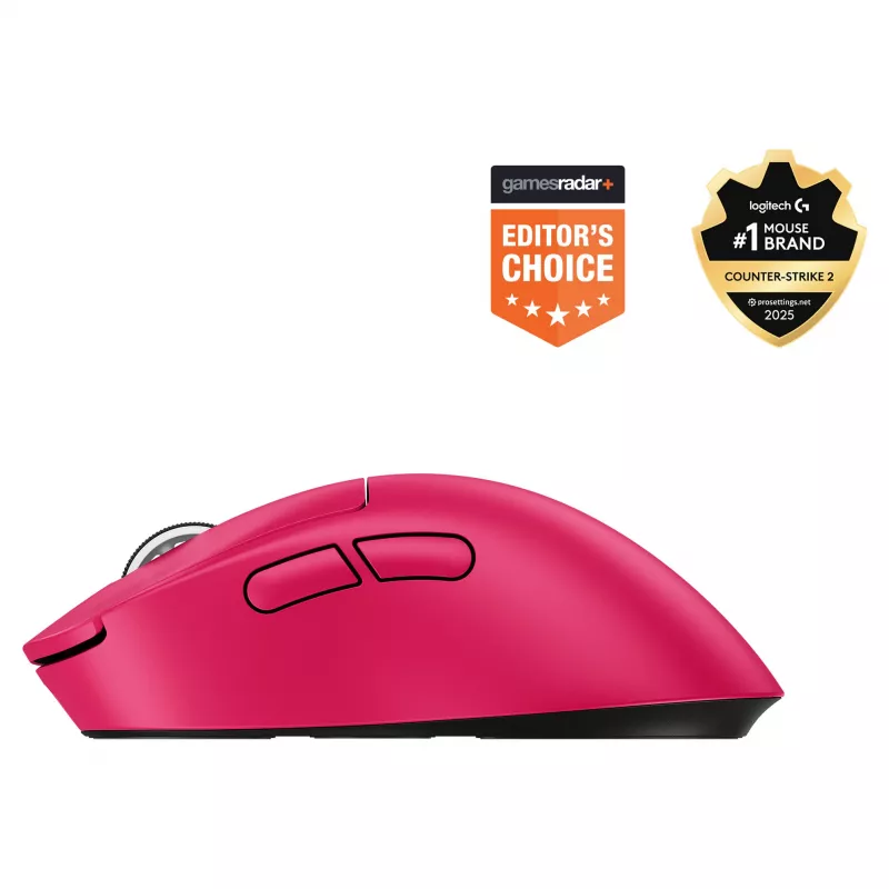 Ratón Logitech G 910-007374 para diestros RF Wireless óptico 44.000 DPI 1 ms 5 botones Magenta