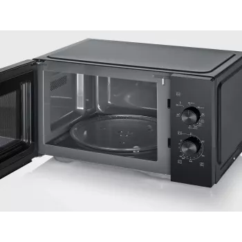 Microondas combinado SEVERIN MW 7792, aparato de sobremesa, 20 L, 900 W, negro, botones y mando giratorio