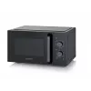 Microondas combinado SEVERIN MW 7792, aparato de sobremesa, 20 L, 900 W, negro, botones y mando giratorio