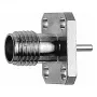 Conector hembra Telegärtner SMA montaje en panel con brida Z29, dorado, pack de 5