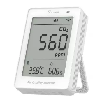 Sonoff AirGuard CO2 SAWF-08P medidor de calidad del aire WiFi LCD