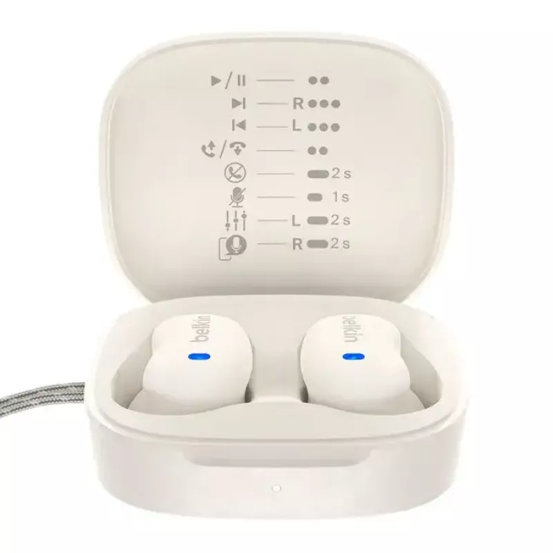 Belkin SoundForm Anywhere Auriculares True Wireless, crema