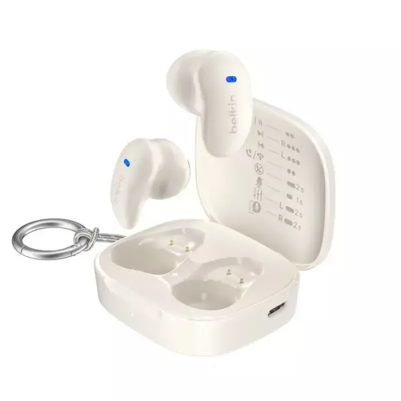 Belkin SoundForm Anywhere Auriculares True Wireless, crema