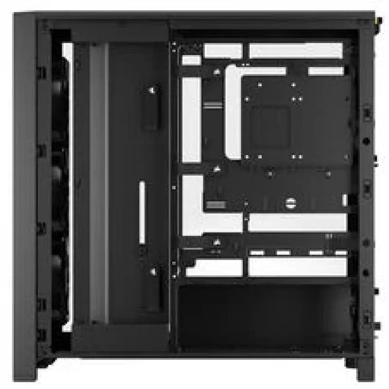 Caja para PC semitorre CORSAIR FRAME 4000D RS Wood – negro/nogal