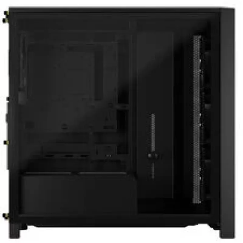 Caja para PC semitorre CORSAIR FRAME 4000D RS Wood – negro/nogal
