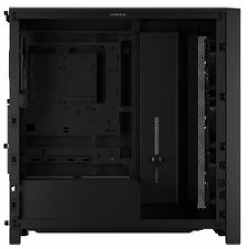 Caja para PC semitorre CORSAIR FRAME 4000D RS Wood – negro/nogal
