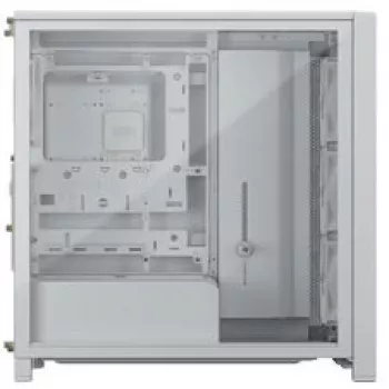 Caja para PC semitorre CORSAIR FRAME 4000D RS Wood blanco/roble, semitorre compatible con ATX, cristal templado